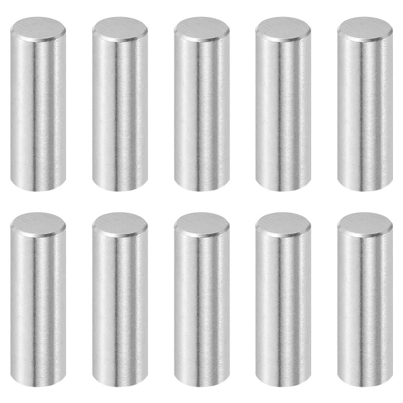 10 Pcs 10 mm x 30 mm Dowel Pins, 316L Stainless Steel Shelf Support Peg Pin