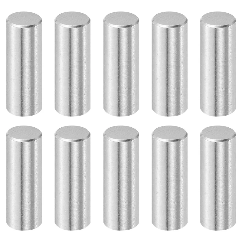 10 Pcs 10 mm x 28 mm Dowel Pins, 316L Stainless Steel Shelf Support Peg Pin