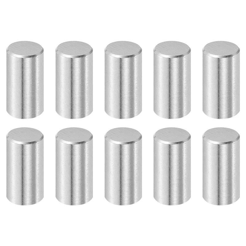 10 Pcs 10 mm x 20 mm Dowel Pins, 316L Stainless Steel Shelf Support Peg Pin