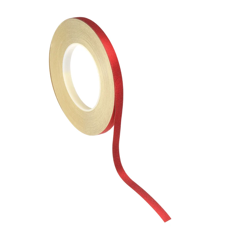 1 Rolls 0.4 Inch x 55 Yards Glitters Washi Tape Red]