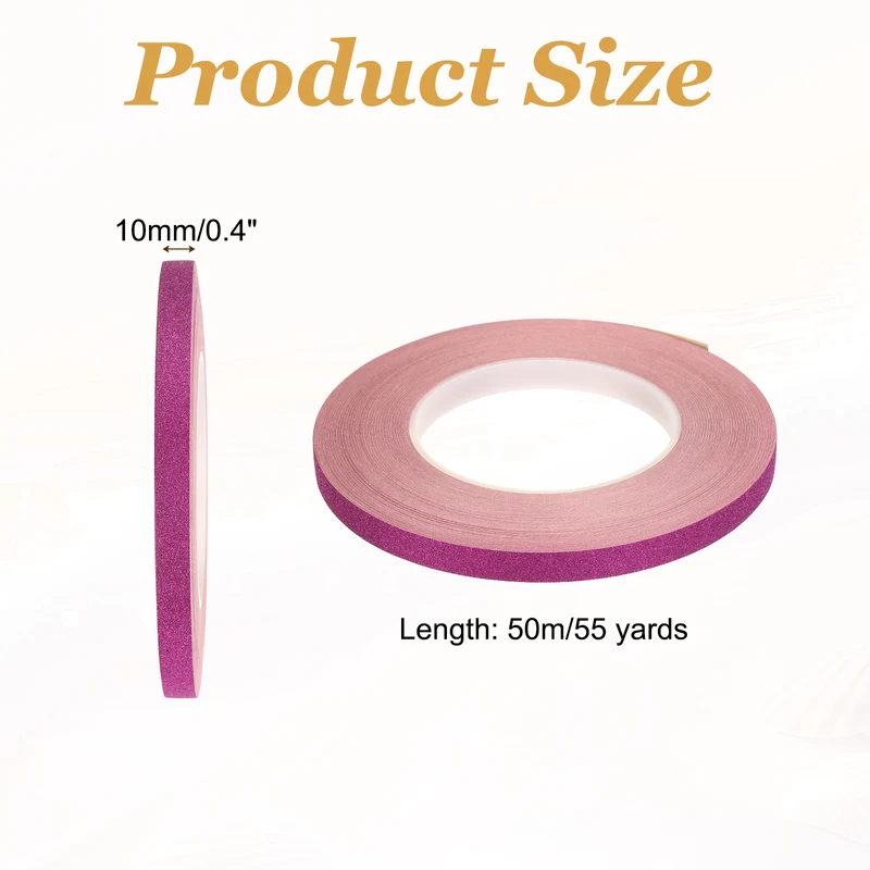 1 Rolls 0.4 Inch x 55 Yards Glitters Washi Tape Purple)