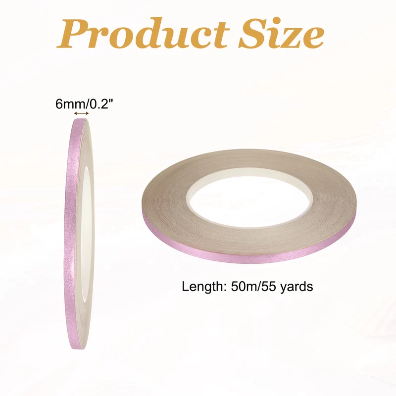 1 Rolls 0.2 Inch x 55 Yards Glitters Washi Tape Pink]