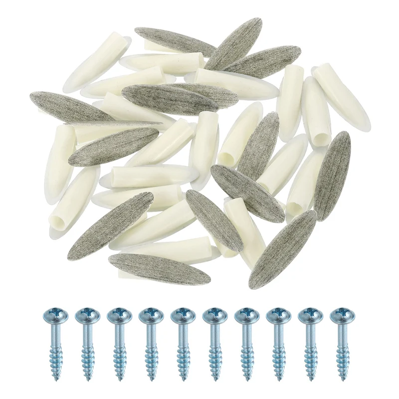 100Pcs 9mm Plastic Pocket Hole Plugs with Pocket Screws, Medium Grey