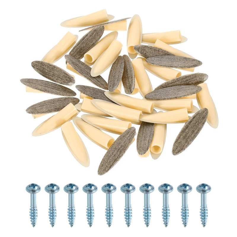 100Pcs 9mm Plastic Pocket Hole Plugs with Pocket Screws, Deep Grey