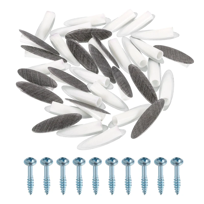 100Pcs 9mm Plastic Pocket Hole Plugs with Pocket Screws, Twill Oak