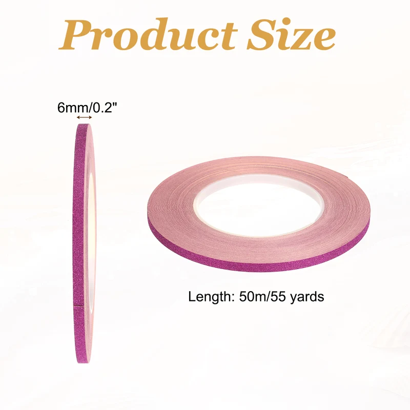 1 Rolls 0.2 Inch x 55 Yards Glitters Washi Tape Purple