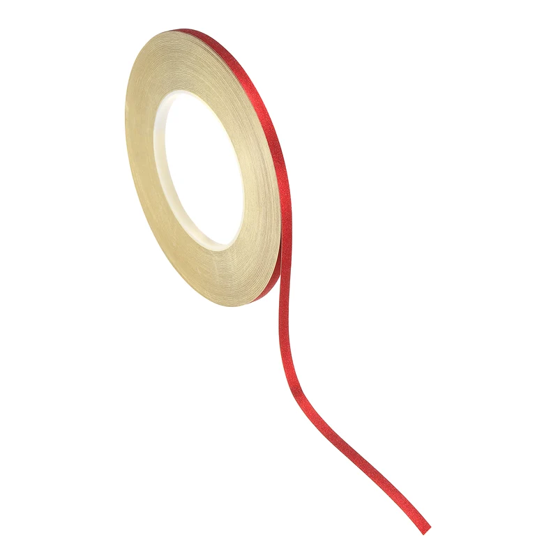 1 Rolls 0.2 Inch x 55 Yards Glitters Washi Tape Red]