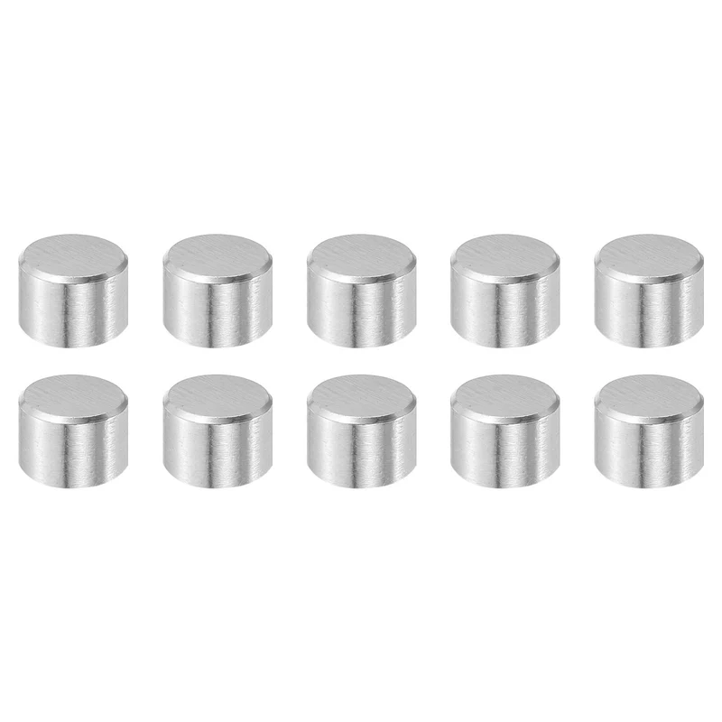 10 Pcs 10 mm x 10 mm Dowel Pins, 316L Stainless Steel Shelf Support Peg Pin