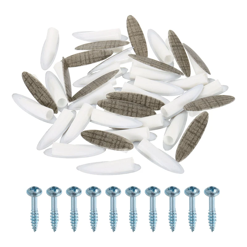 100Pcs 9mm Plastic Pocket Hole Plugs with Pocket Screws, Checkered Gray
