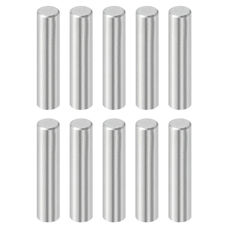 10Pcs 8mm x 35mm Dowel Pins 316L Stainless Steel Shelf Support Peg Pin