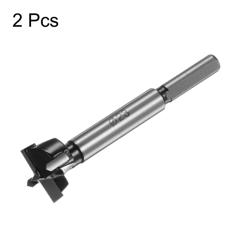 2pcs Forstner Drill Bit 23mm (29/32") K30/C1 Carbide Wood Hinge Hole Opener