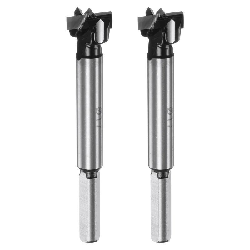 2pcs Forstner Drill Bit 17mm (11/16") K30/C1 Carbide Wood Hinge Hole Opener
