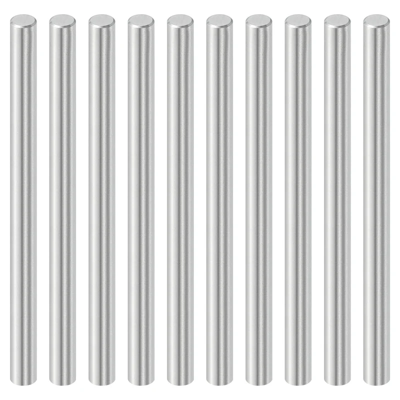 10Pcs 6mm x 80mm Dowel Pins 316L Stainless Steel Shelf Support Peg Pin