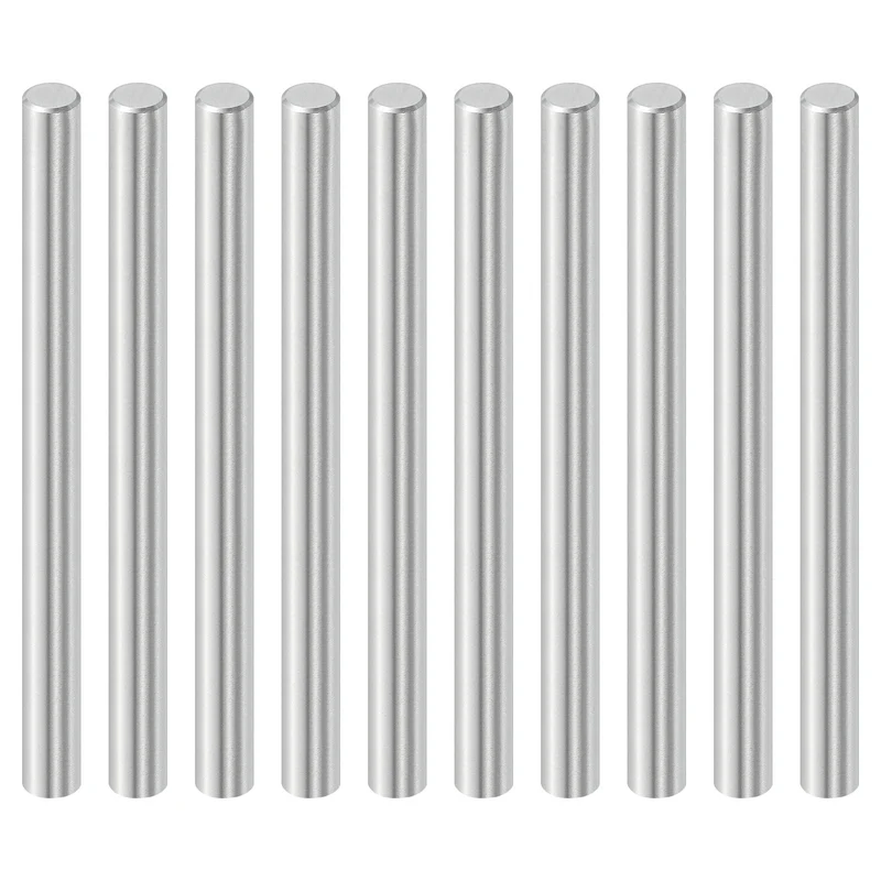 10 Pcs 6 mm x 70 mm Dowel Pins, 316L Stainless Steel Shelf Support Peg Pin