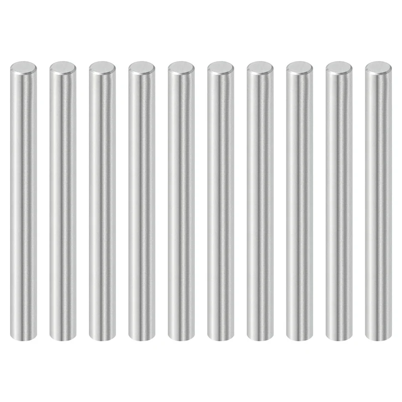 10 Pcs 6 mm x 60 mm Dowel Pins, 316L Stainless Steel Shelf Support Peg Pin