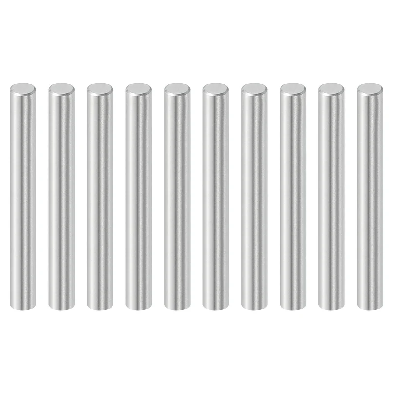 10 Pcs 6 mm x 50 mm Dowel Pins, 316L Stainless Steel Shelf Support Peg Pin