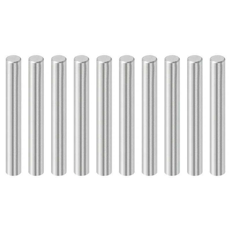 10 Pcs 6 mm x 45 mm Dowel Pins, 316L Stainless Steel Shelf Support Peg Pin