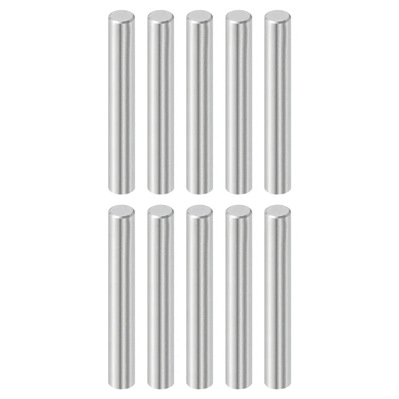 10 Pcs 6 mm x 40 mm Dowel Pins, 316L Stainless Steel Shelf Support Peg Pin