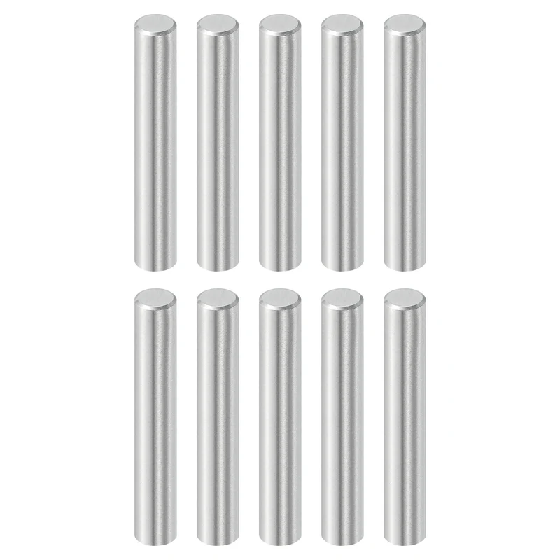 10 Pcs 6 mm x 35 mm Dowel Pins, 316L Stainless Steel Shelf Support Peg Pin