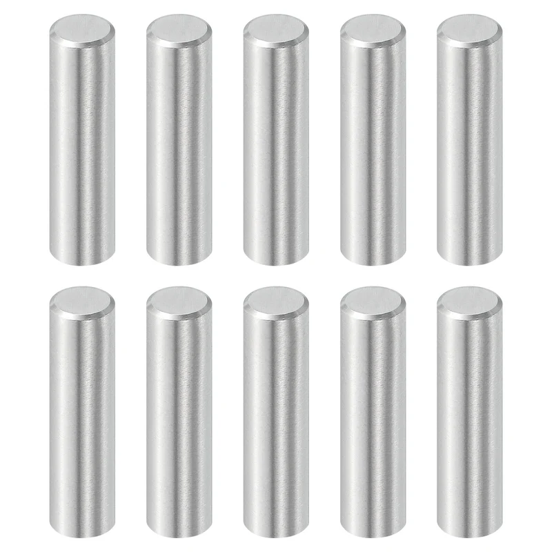 10 Pcs 6 mm x 22 mm Dowel Pins, 316L Stainless Steel Shelf Support Peg Pin