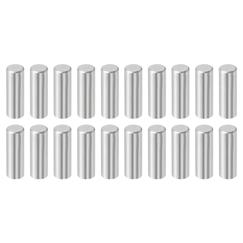 20 Pcs 6 mm x 18 mm Dowel Pins, 316L Stainless Steel Shelf Support Peg Pin