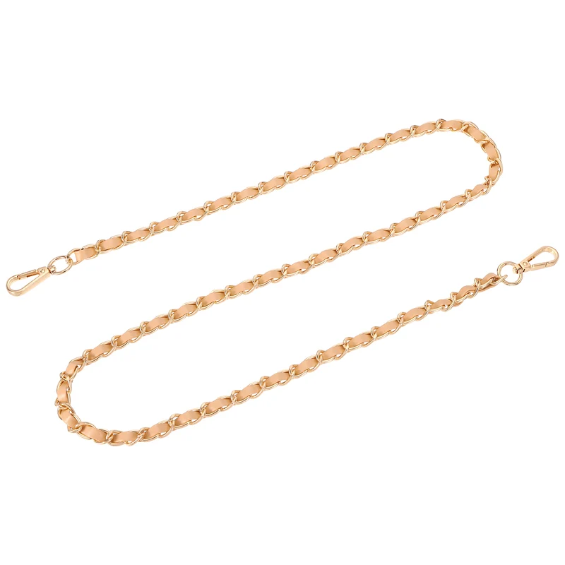 47" Purse Strap with Buckle for Shoulder and Cross Body(Khaki+Gold)