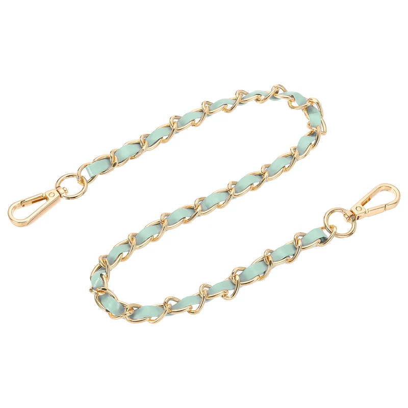 24" Purse Strap with Buckle for Shoulder and Cross Body(Light Green+Gold)