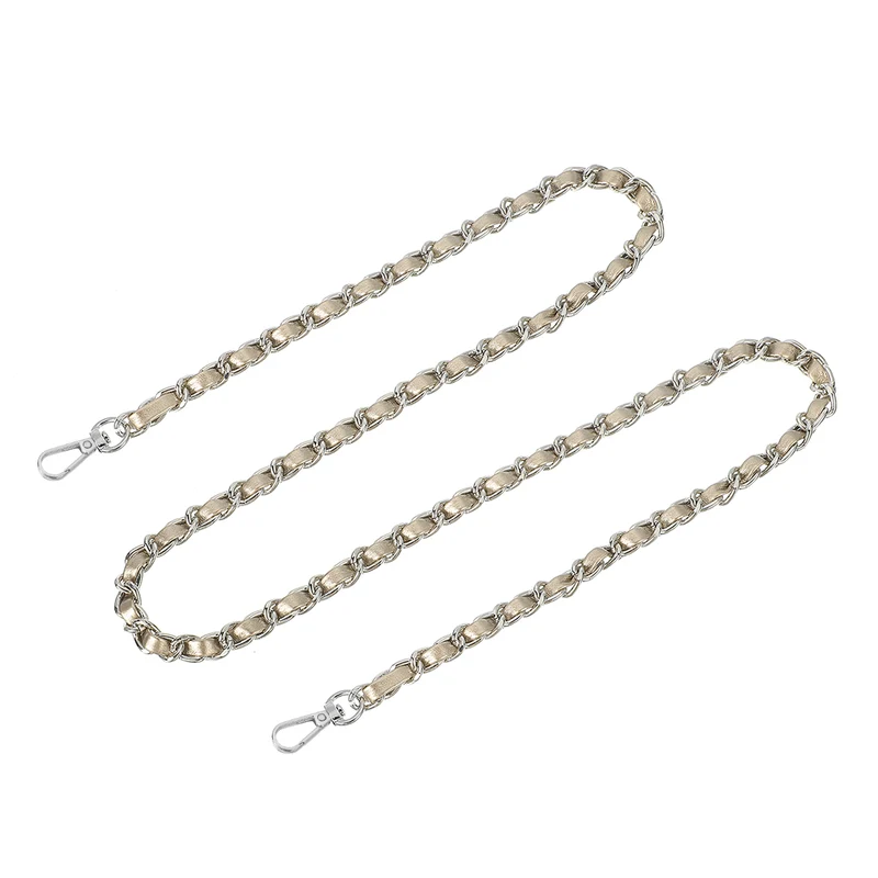 Purse Strap, 47" Leather for Shoulder and Cross Body Strap (Gold, Silver)