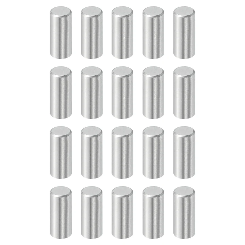 20 Pcs 6 mm x 14 mm Dowel Pins, 316L Stainless Steel Shelf Support Peg Pin