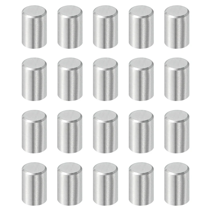 20 Pcs 6 mm x 10 mm Dowel Pins, 316L Stainless Steel Shelf Support Peg Pins
