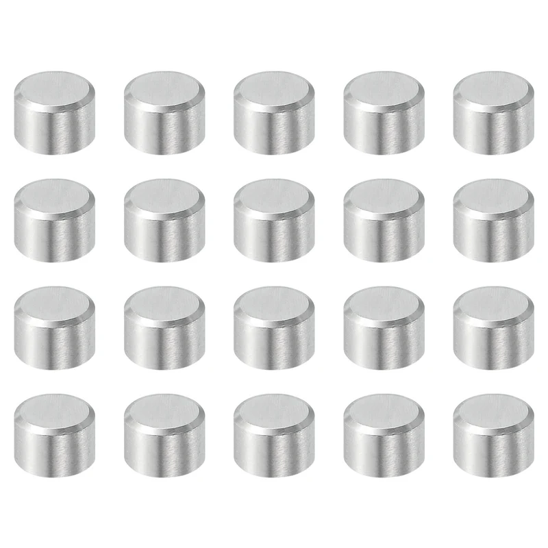 20 Pcs 6 mm x 6 mm Dowel Pins, 316L Stainless Steel Shelf Support Peg Pin