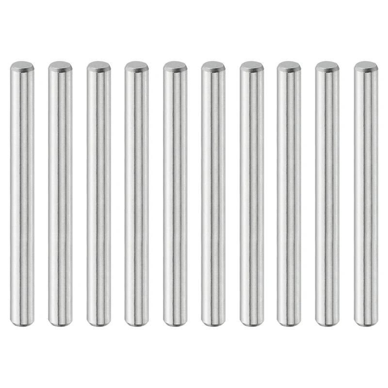10 Pcs 5 mm x 55 mm Dowel Pins, 316L Stainless Steel Shelf Support Peg Pin