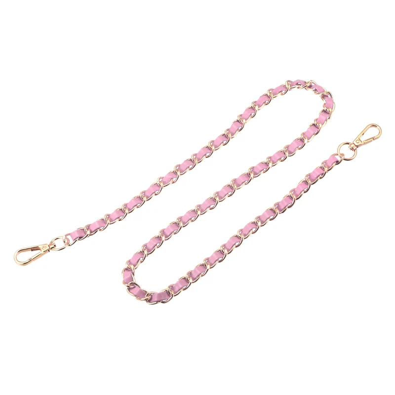 Purse Chain Strap, 24" Purse Strap Shoulder Bag Replacement Strap, Pink+Gold