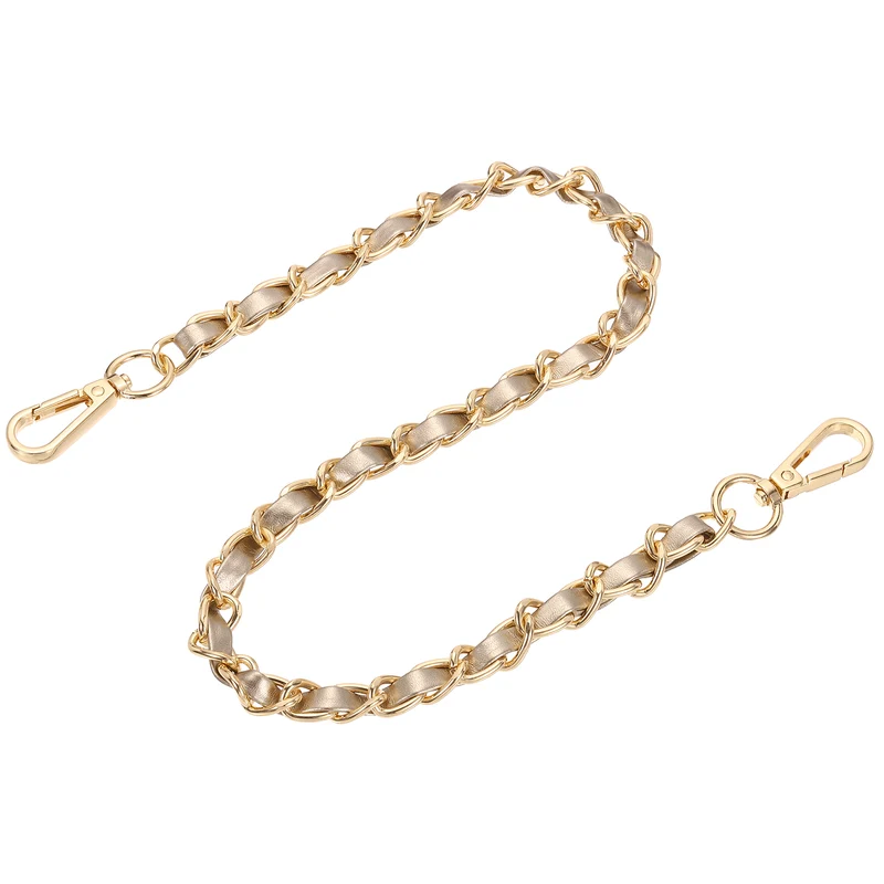 24" Purse Strap with Buckle for Shoulder and Cross Body(Gold+Gold)