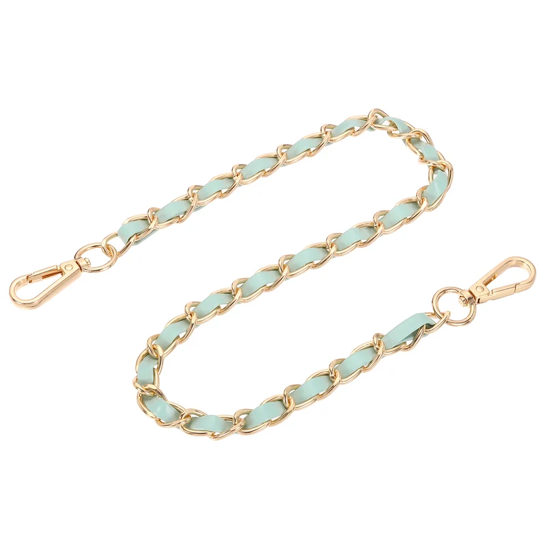 24" Purse Strap with Buckle for Shoulder and Cross Body(Gray+Gold)