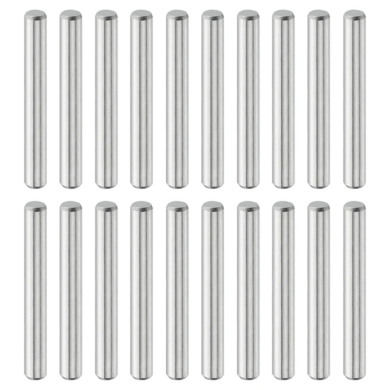 20 Pcs 5 mm x 40 mm Dowel Pins, 316L Stainless Steel Shelf Support Peg Pin