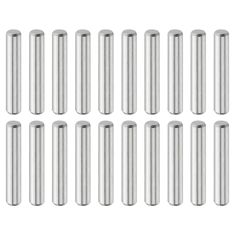 20 Pcs 5 mm x 28 mm Dowel Pins, 316L Stainless Steel Shelf Support Peg Pin