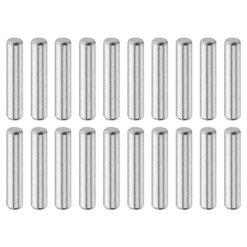 20 Pcs 5 mm x 25 mm Dowel Pins, 316L Stainless Steel Shelf Support Peg Pin