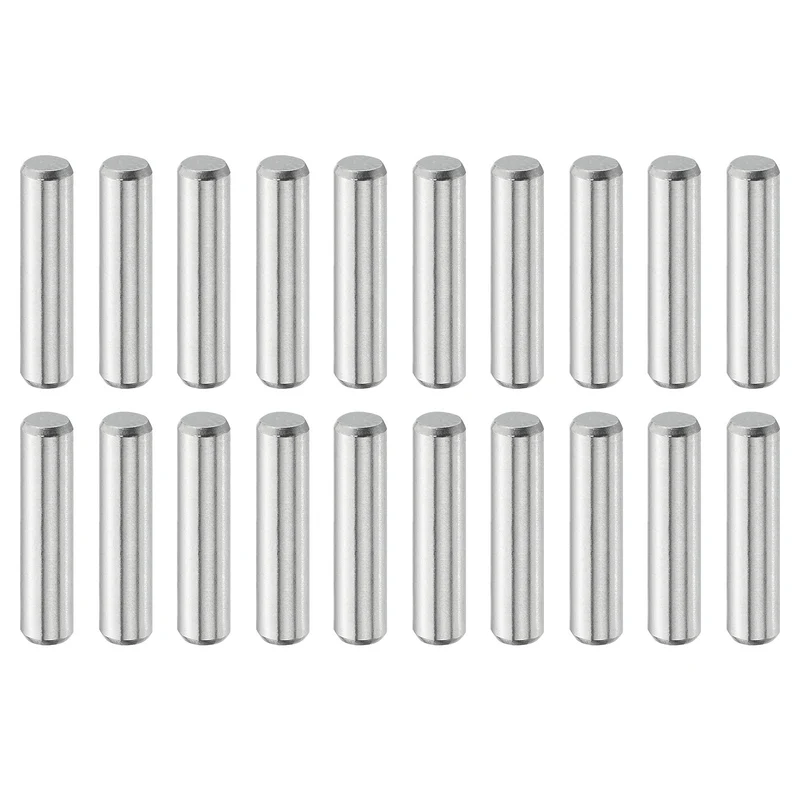 20Pcs 5 mm x 22 mm Dowel Pins 316L Stainless Steel Shelf Support Peg Pin