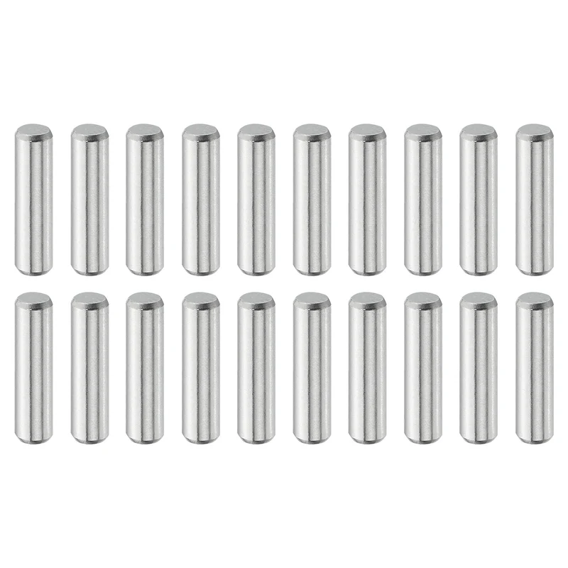 20 Pcs 5 mm x 20 mm Dowel Pins, 316L Stainless Steel Shelf Support Peg Pin