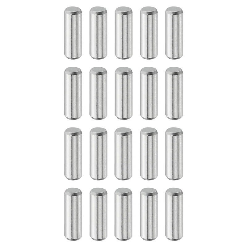 20 Pcs 5 mm x 15 mm Dowel Pins, 316L Stainless Steel Shelf Support Peg Pin