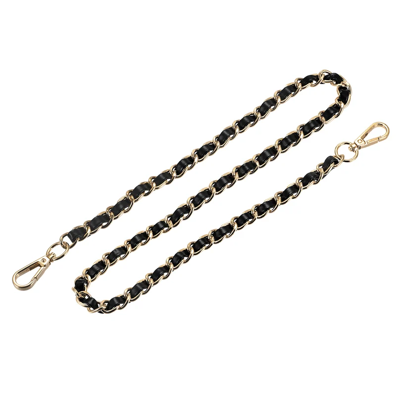 Purse Chain Strap, 32" Purse Strap Shoulder Bag Replacement Strap, Black+Gold