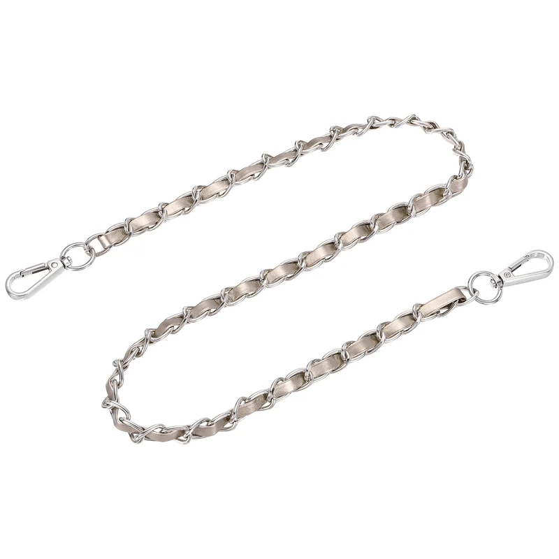 32" Purse Strap with Buckle for Shoulder and Cross Body(Gold+Silver)