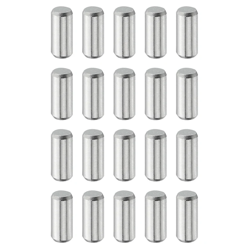 20 Pcs 5 mm x 12 mm Dowel Pins, 316L Stainless Steel Shelf Support Peg Pin
