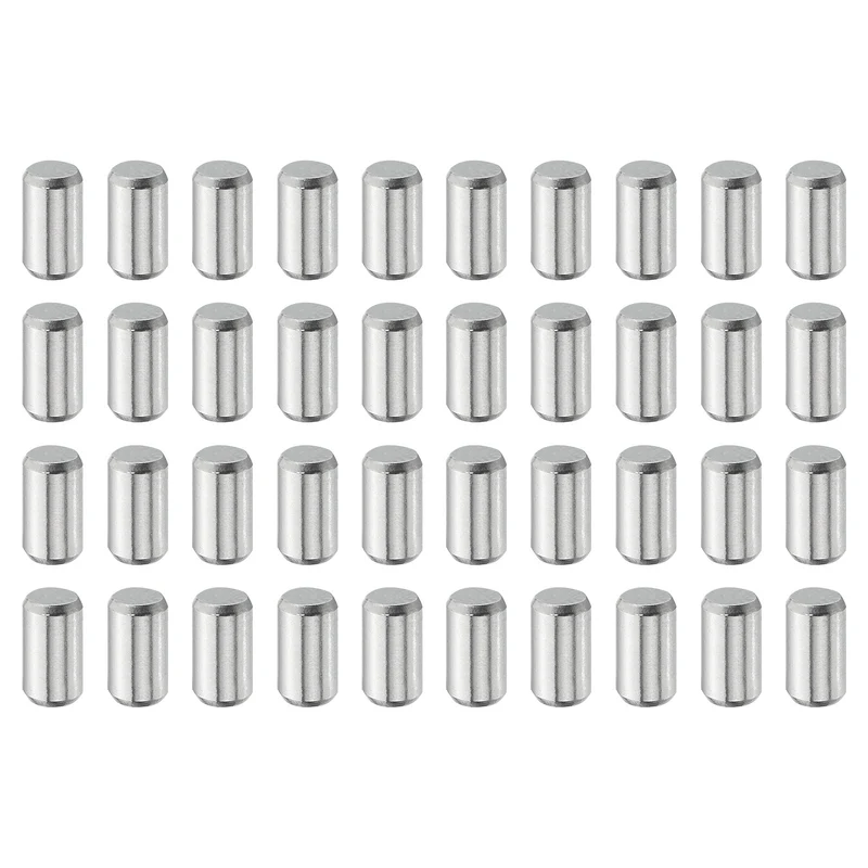40 Pcs 5 mm x 10 mm Dowel Pins, 316L Stainless Steel Shelf Support Peg Pin