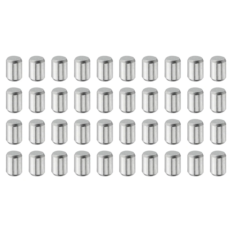 40 Pcs 5 mm x 8 mm Dowel Pins, 316L Stainless Steel Shelf Support Peg Pin