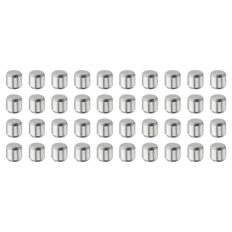 40 Pcs 5 mm x 6 mm Dowel Pins, 316L Stainless Steel Shelf Support Peg Pin