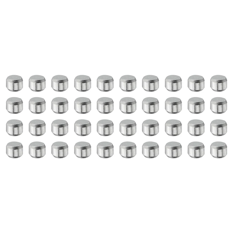 40 Pcs 5 mm x 5 mm Dowel Pins, 316L Stainless Steel Shelf Support Peg Pin