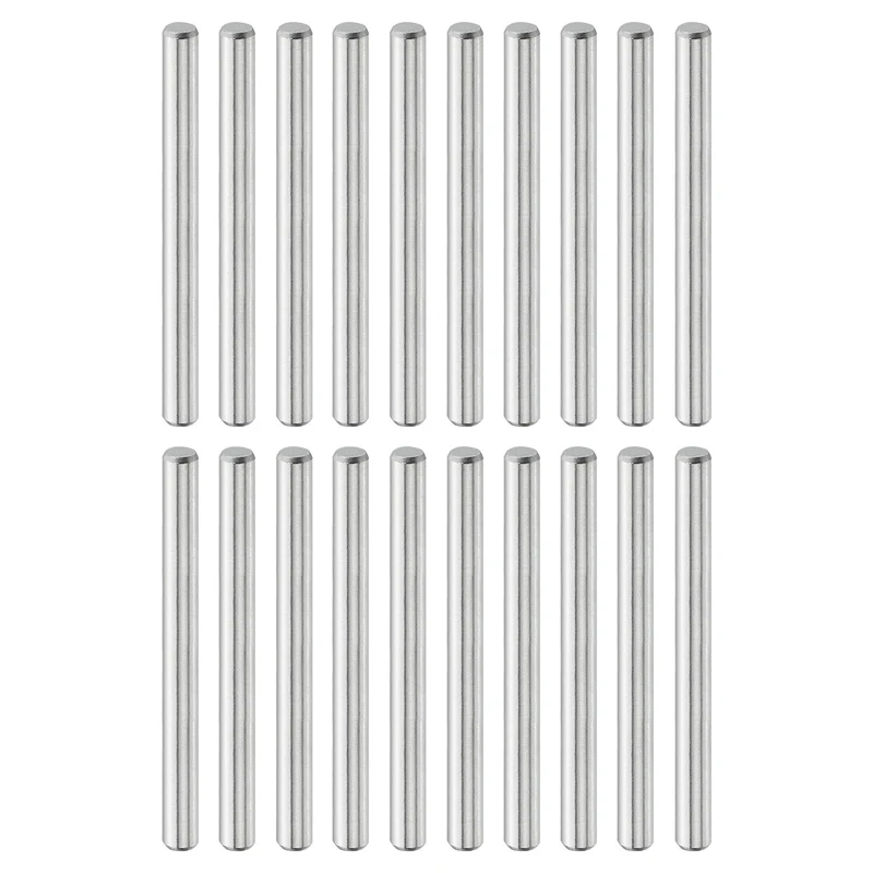 20 Pcs 4 mm x 45 mm Dowel Pins, 316L Stainless Steel Shelf Support Peg Pin