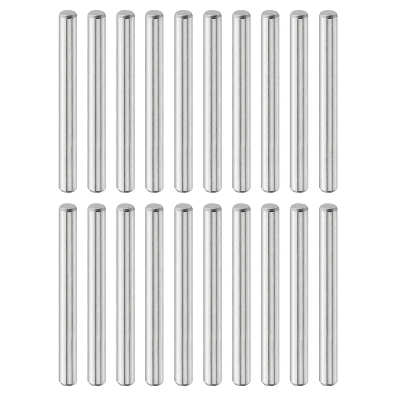 20 Pcs 4 mm x 40 mm Dowel Pins, 316L Stainless Steel Shelf Support Peg Pin